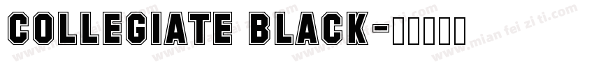 COLLEGIATE BLACK字体转换